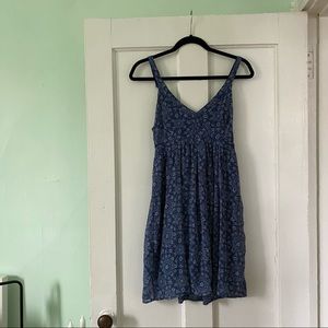 Blue Floral Hollister Dress